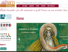 Tablet Screenshot of fondazionearco.com